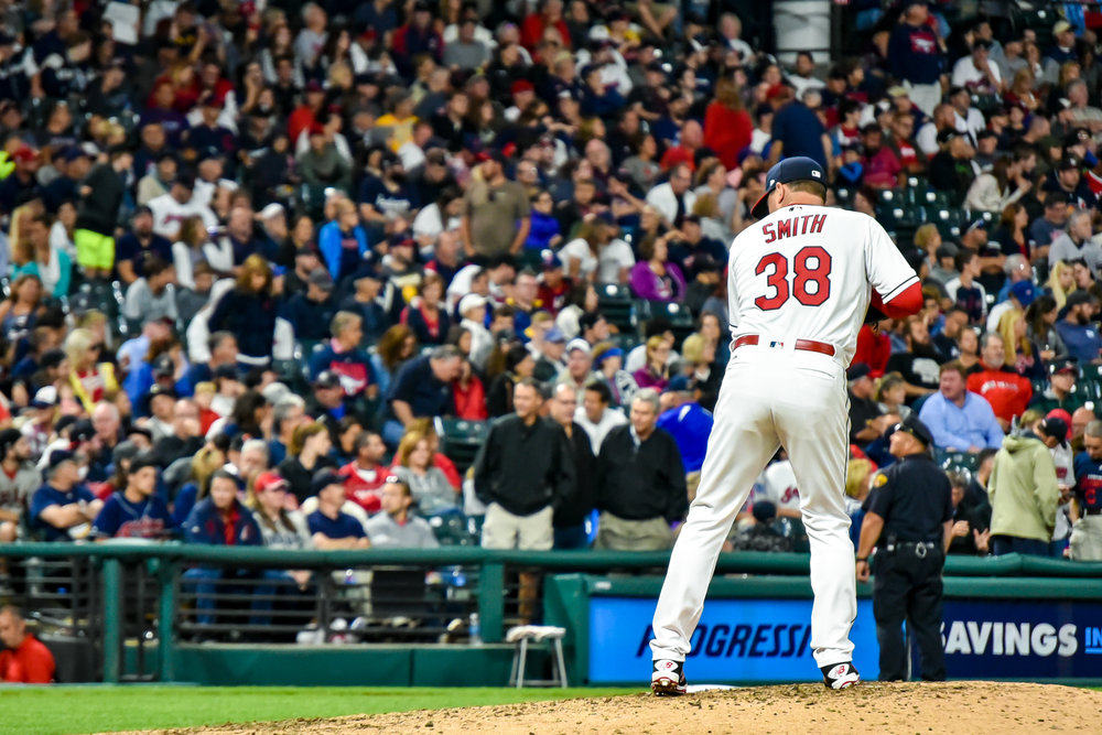 Pitcher Joe Smith takes the mound for the Cleveland Indians on Friday night against the New York Yankees. 